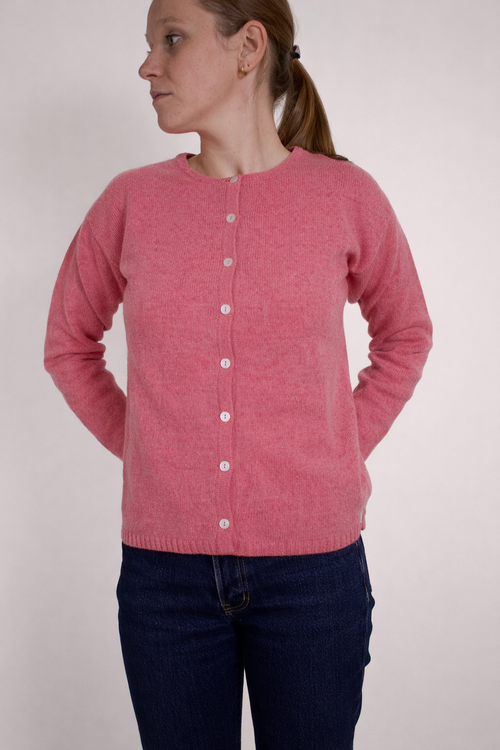 Lambswool Crew Neck Cardigan