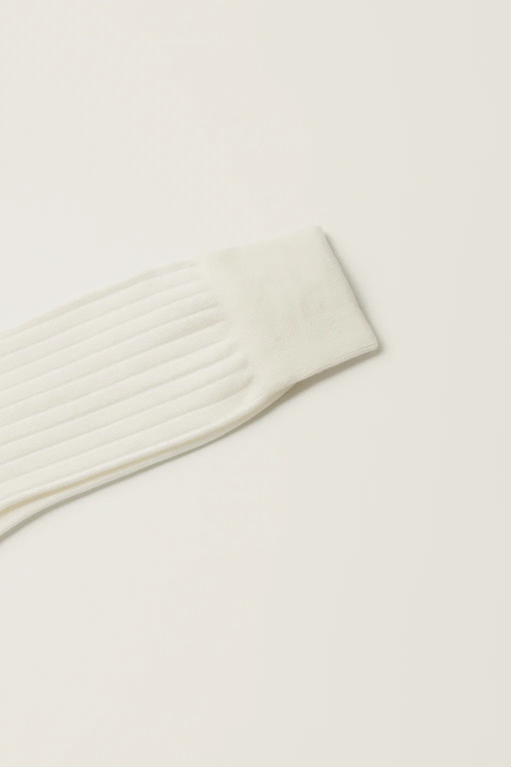 British Merino Wool Dress Socks in Panna on a background