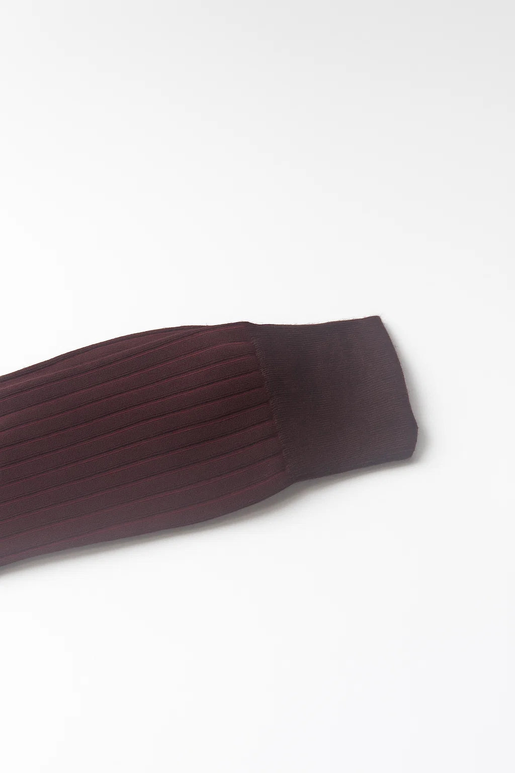 British Merino Wool Dress Socks in Bordeaux on a background